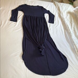 Elegant Navy Maxi Dress